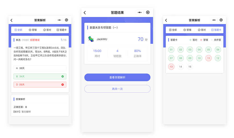 小程序開(kāi)發(fā)考試系統(tǒng)的簡(jiǎn)單介紹